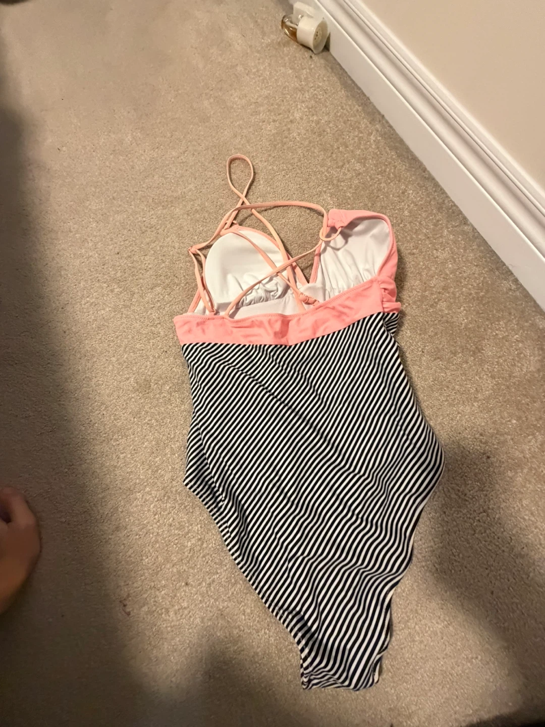 Medium/large Striped one-piece swimsuit