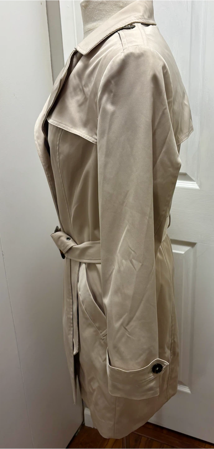 Roz & Ali Beige Short Trench Coat - photo 3