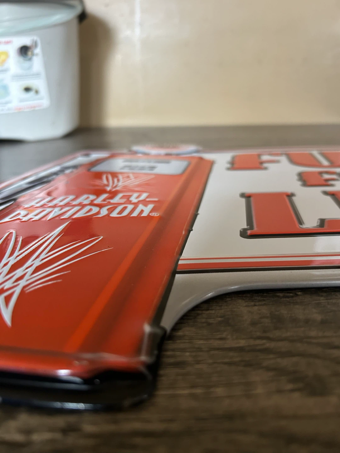 Harley-Davidson Fuel For Life Embossed Metal Sign - photo 2