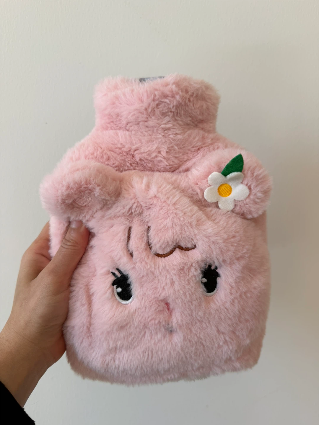 Pink Faux Fur Hot Water Bottle