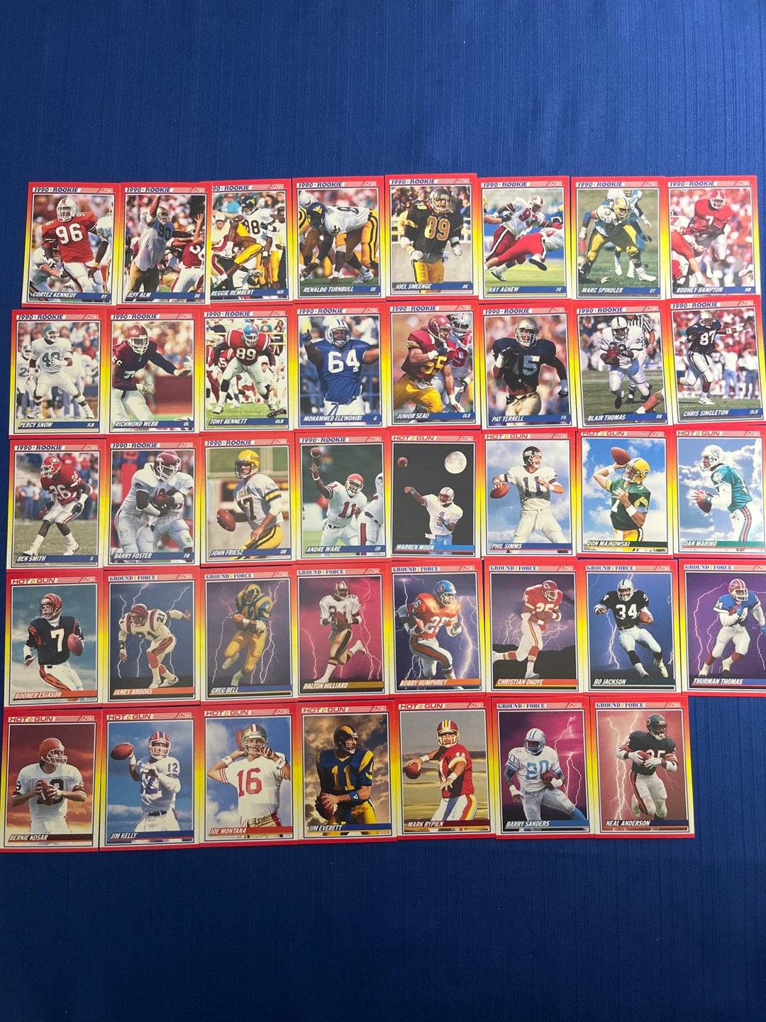 🏈 1990 Score Football Star & Rookie Card Lot (39 Cards Total) 🏈