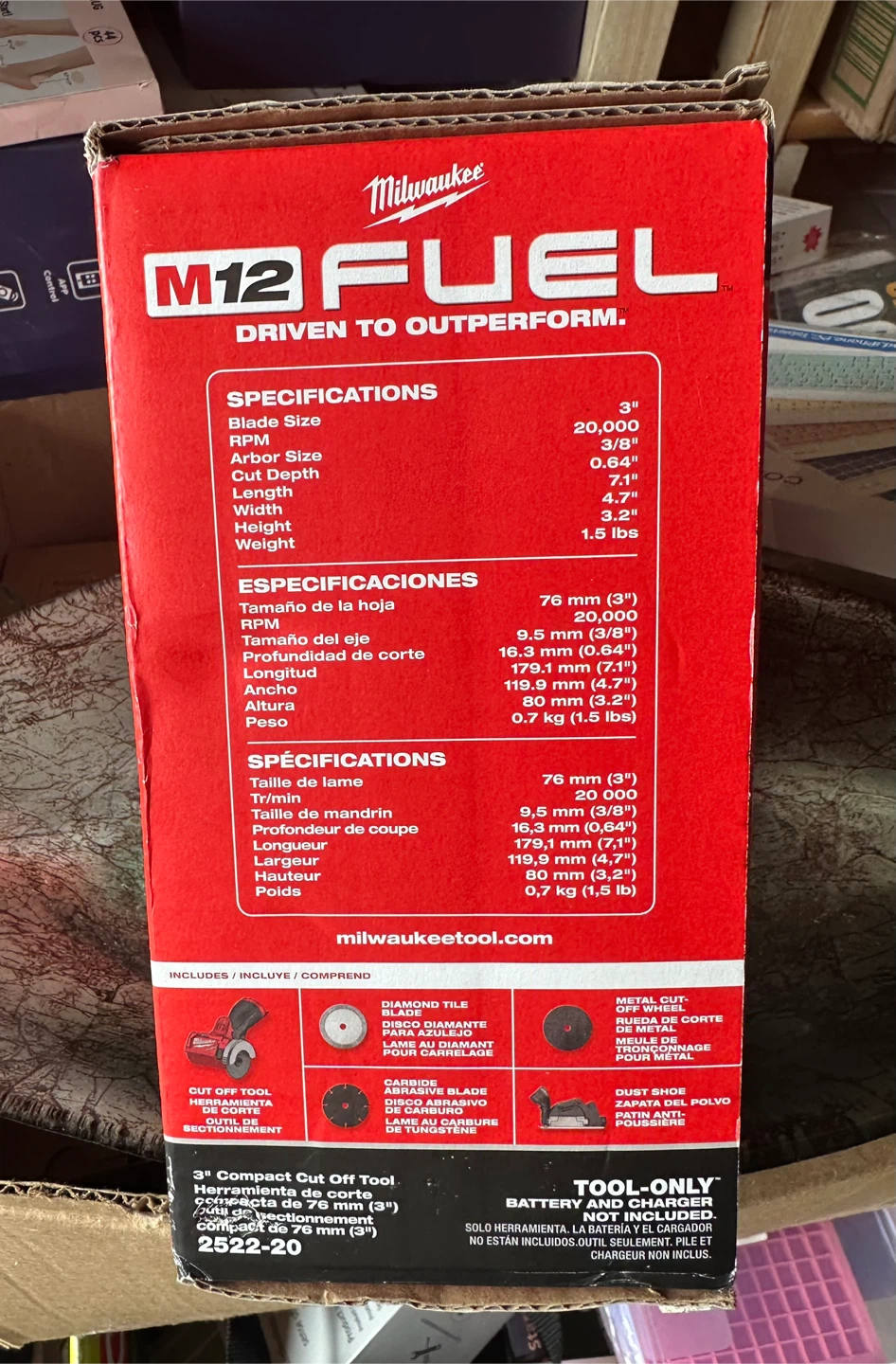 Milwaukee M12 FUEL 3" Compact Cut Off Tool 2522-20 - photo 2