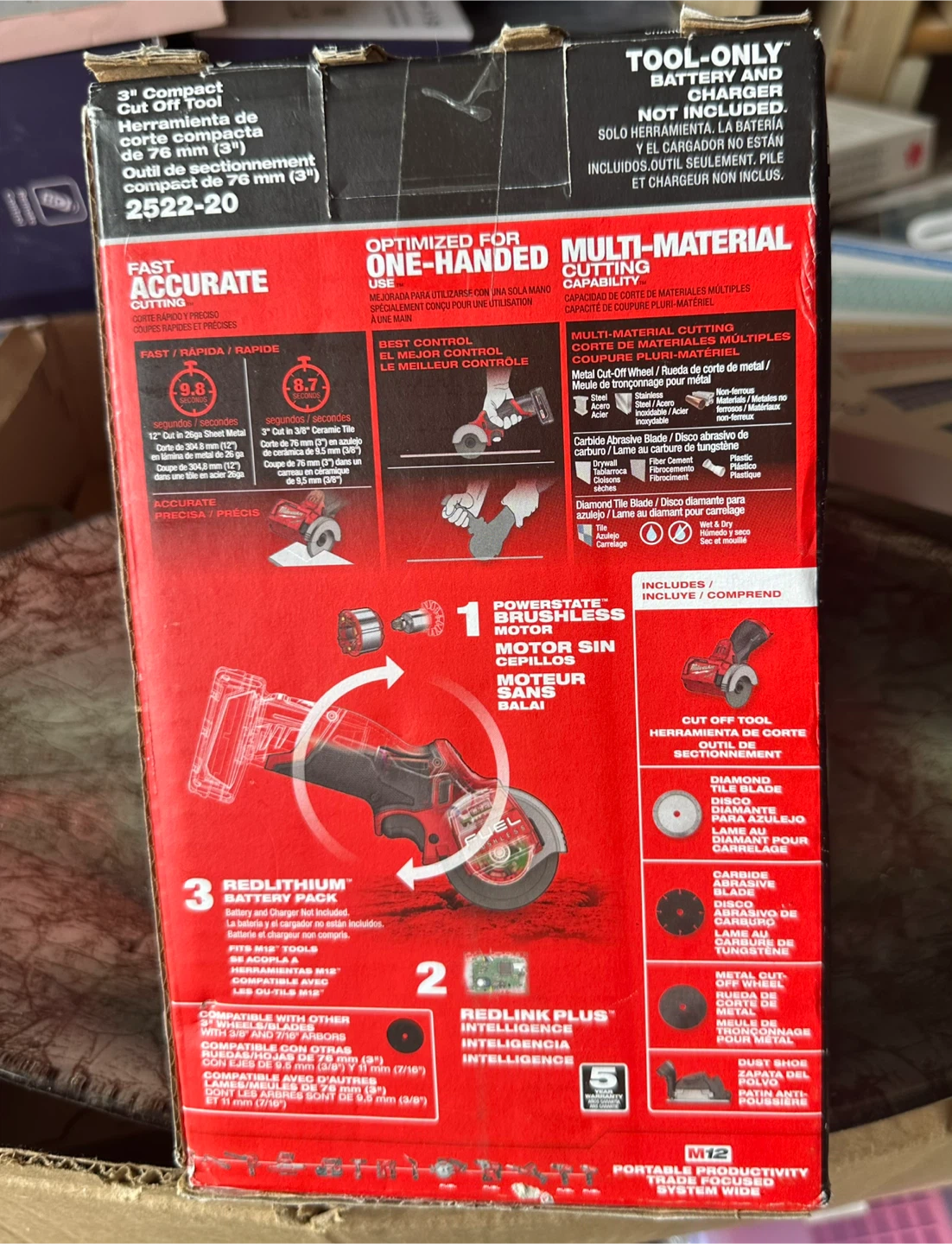 Milwaukee M12 FUEL 3" Compact Cut Off Tool 2522-20 - photo 3