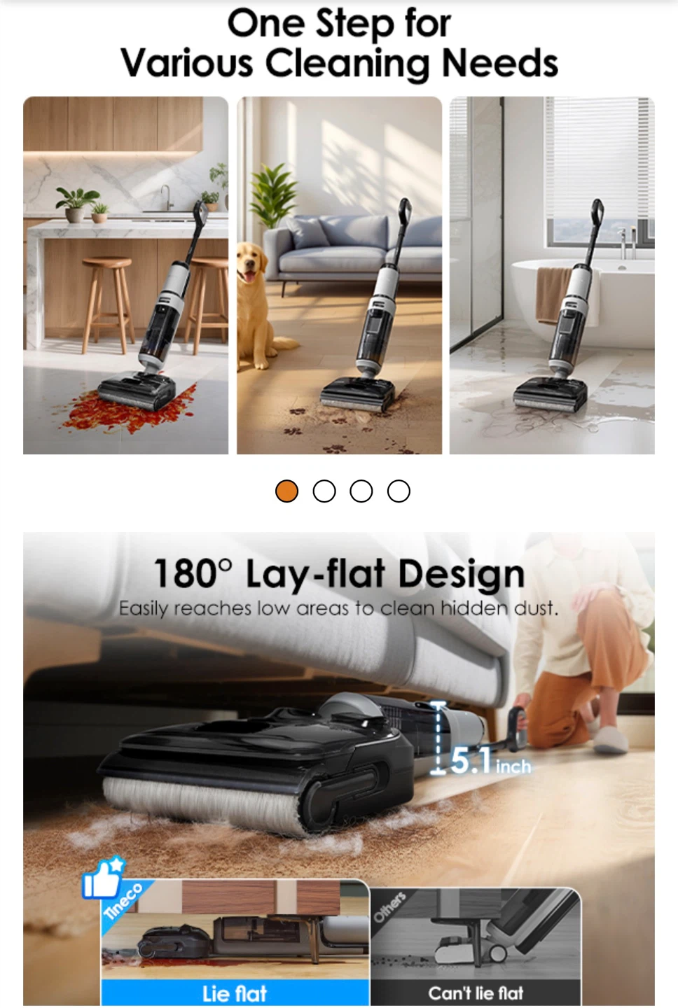 Tineco Floor ONE i5 Stretch Wet Dry Vacuum Cleaner– Brand New - photo 5