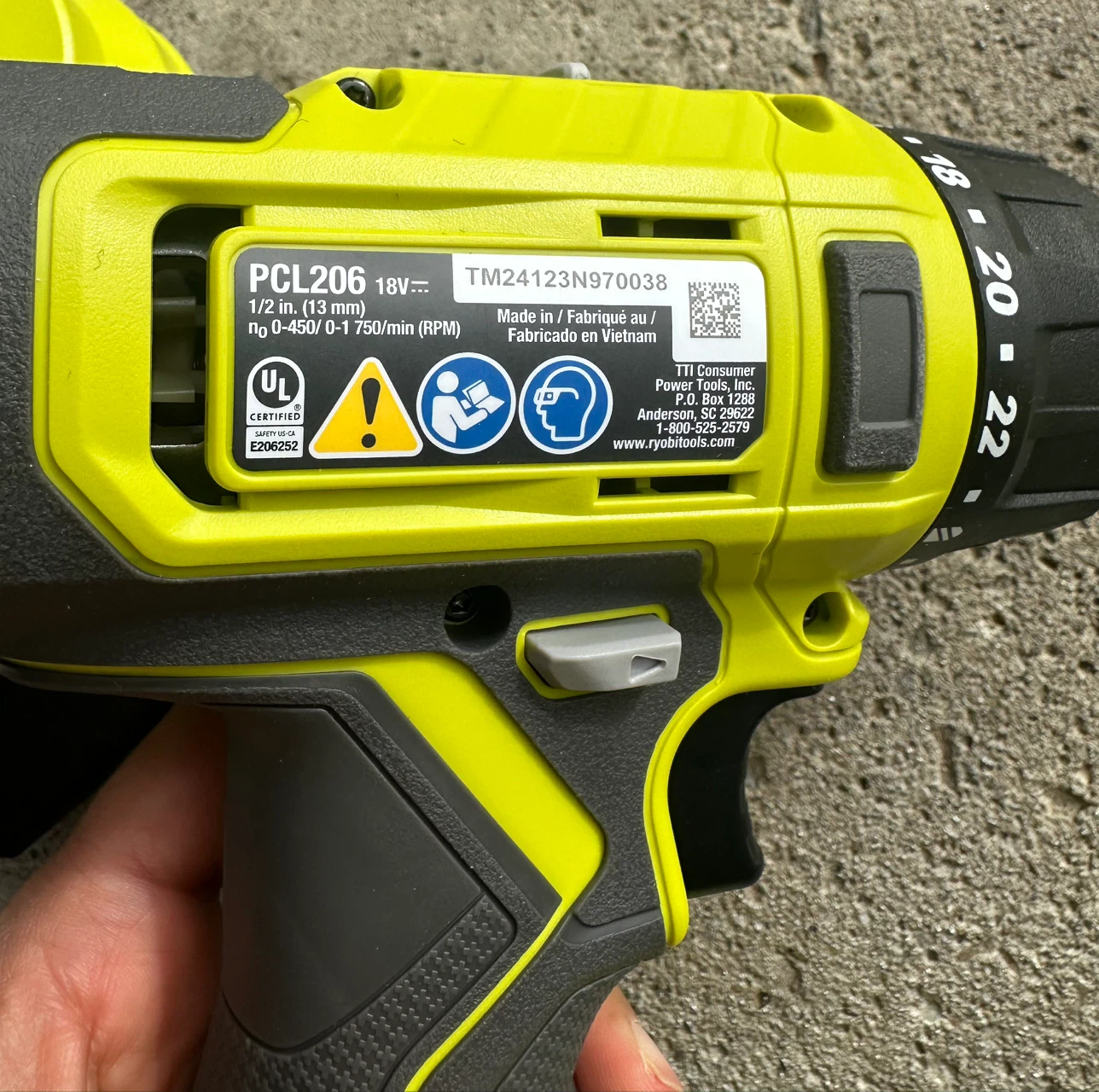 Ryobi 18V ONE+ Cordless Drill PCL206 - photo 2