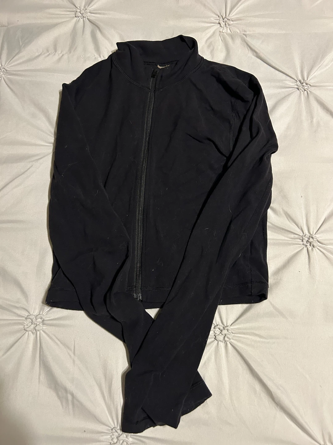 Aritzia TNA Black Zip-Up Jacket size medium