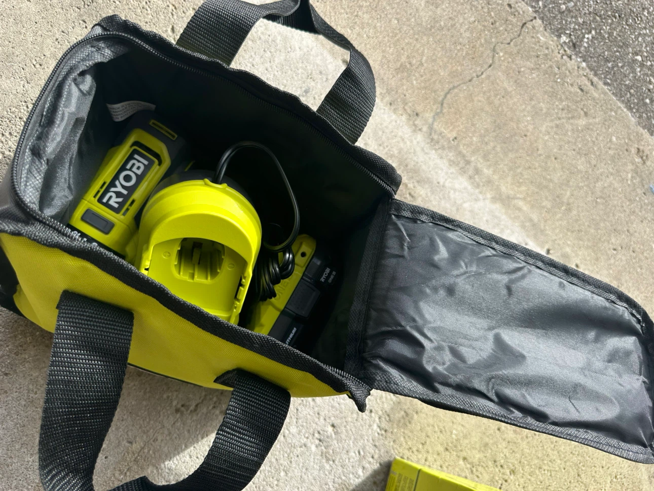 Firm price Ryobi ONE+ Battery Starter Kit with Charger and Bag