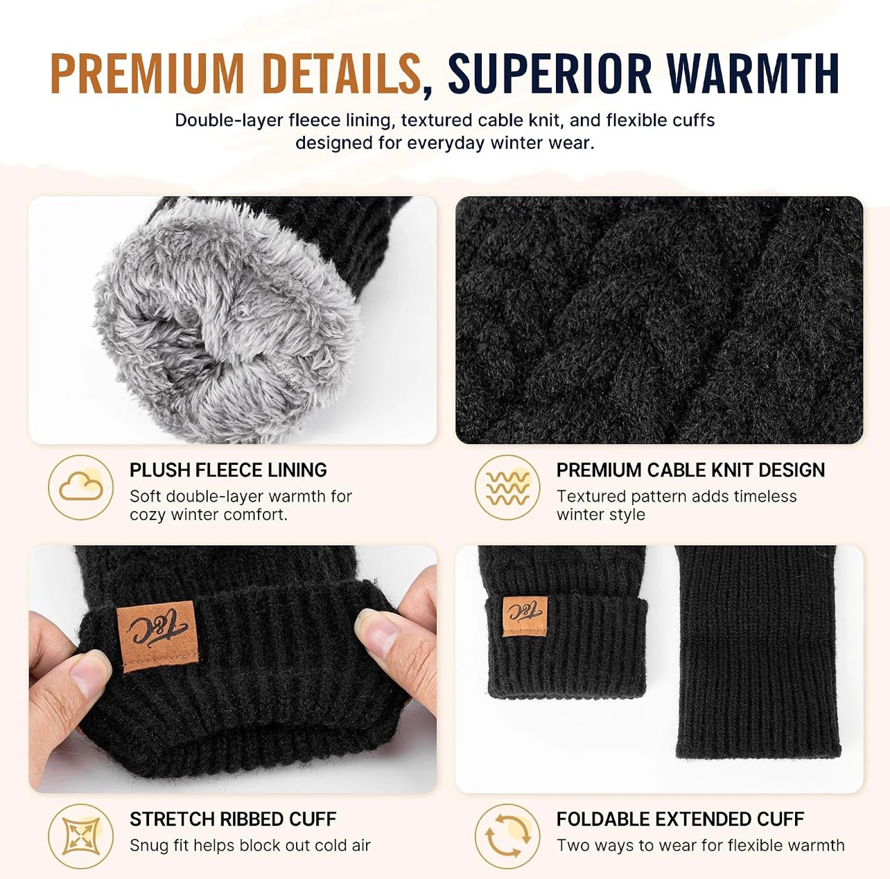 Knit Touchscreen Gloves - photo 3