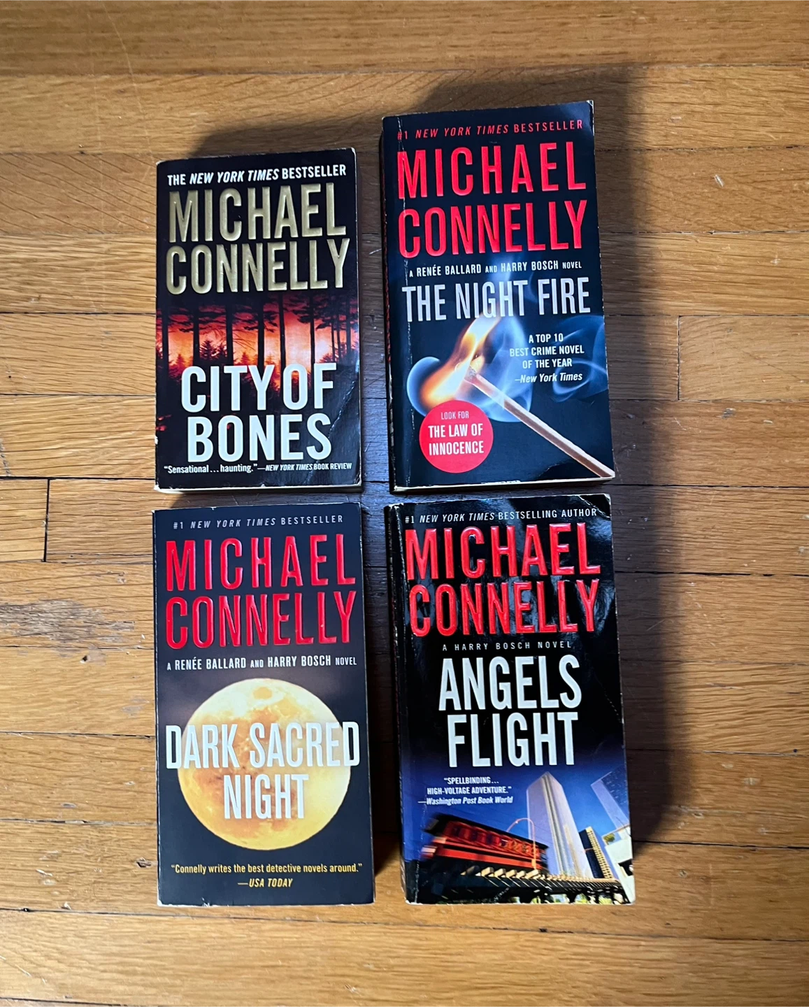 4 Michael Connelly Books for $12
