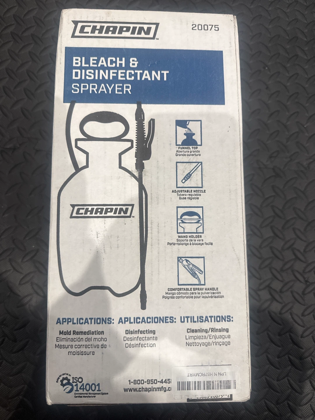 Chapin Bleach and Disinfectant Sprayer 1G 3.8L