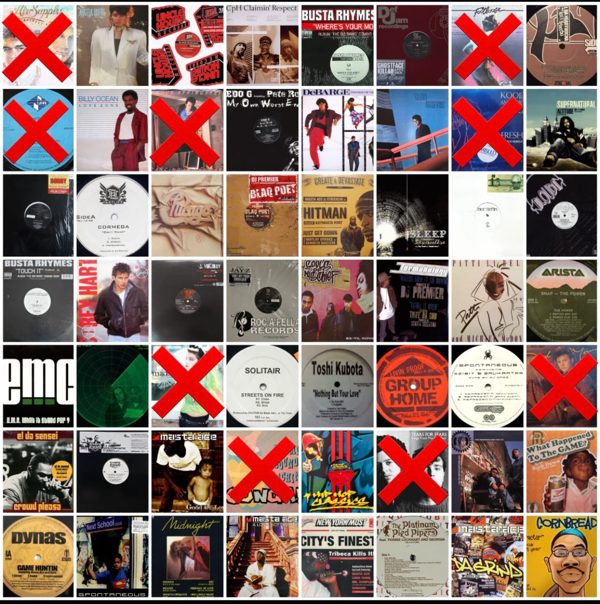 $2-$125 Vinyl Records - Hip Hop, R&B, Soul, Pop, Rock, Eurodance