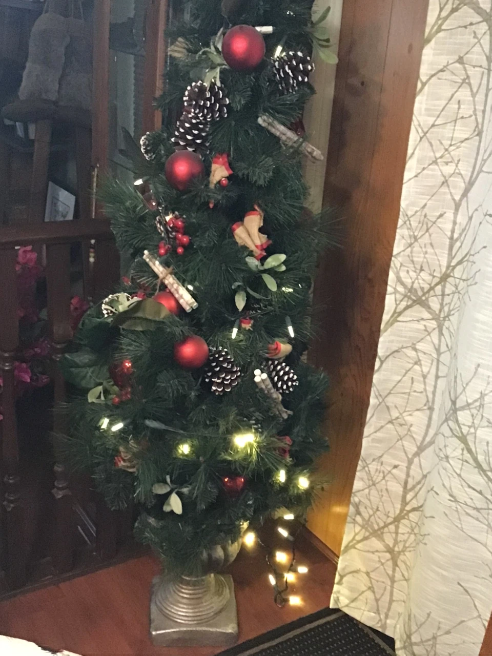 Pre-lit Artificial Christmas Tree in Urn - photo 2