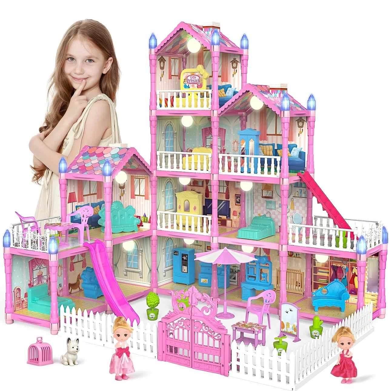 Princess Dollhouse with 291 Pieces