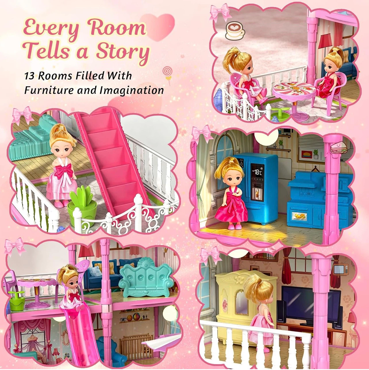 Princess Dollhouse with 291 Pieces - photo 3