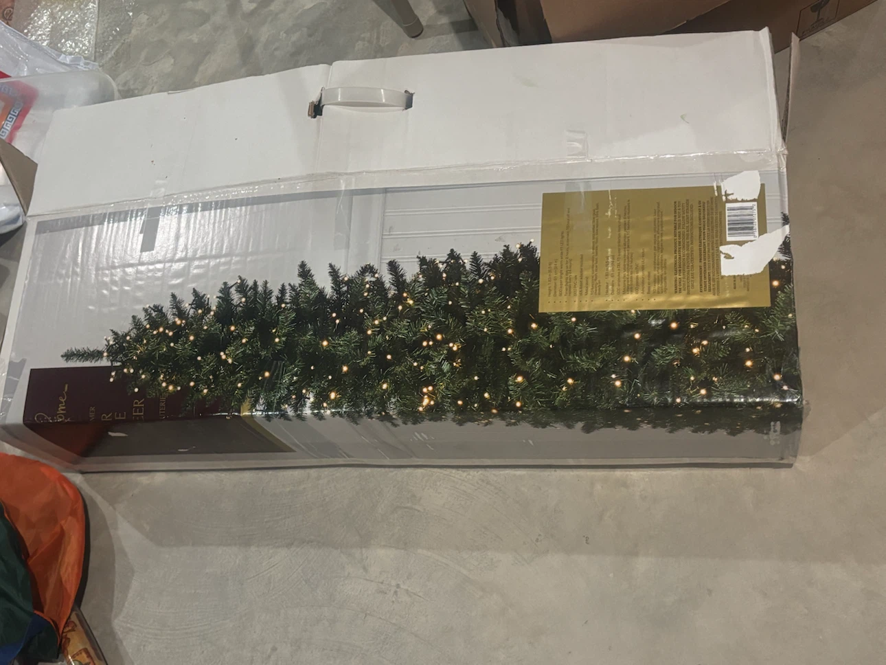 6.5' Prelit Slim Christmas Tree