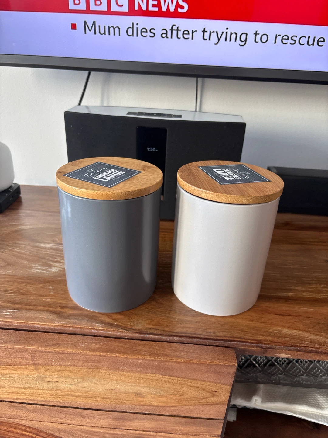 Xmas gift 🎁 contemporary Inspire Large Canisters Set - photo 5
