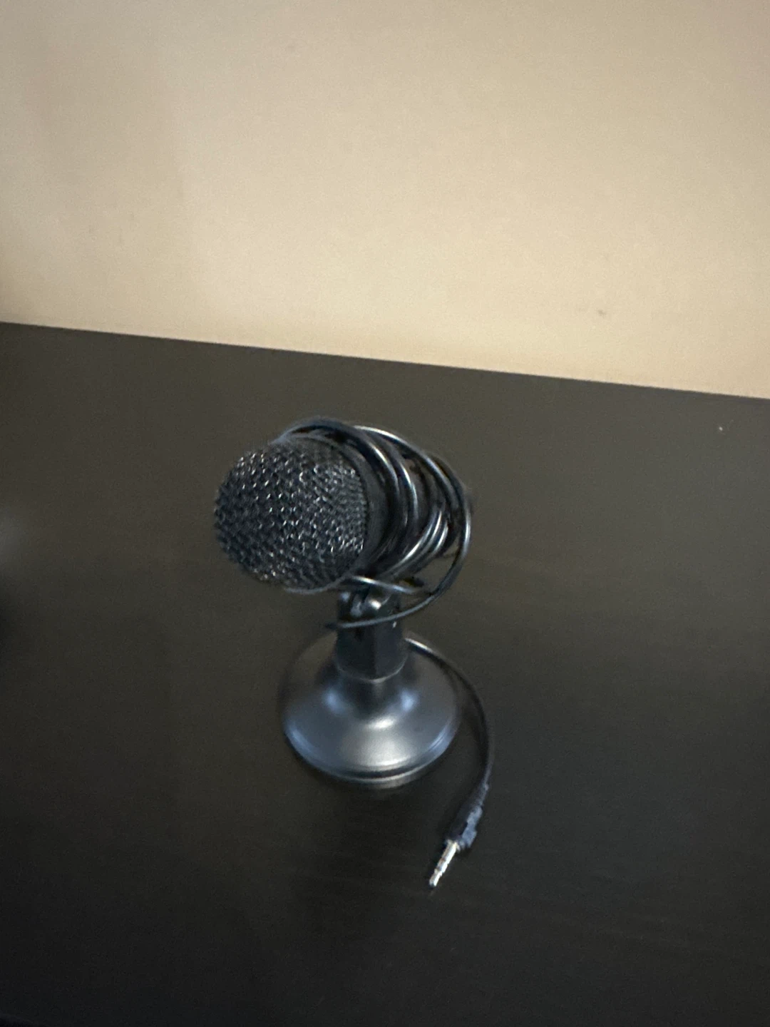 Black Desktop Microphone