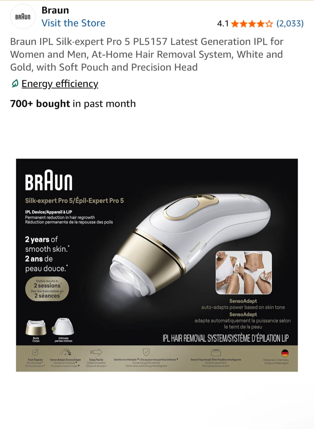 Braun Silk-expert Pro 5 IPL Hair Removal System - photo 3