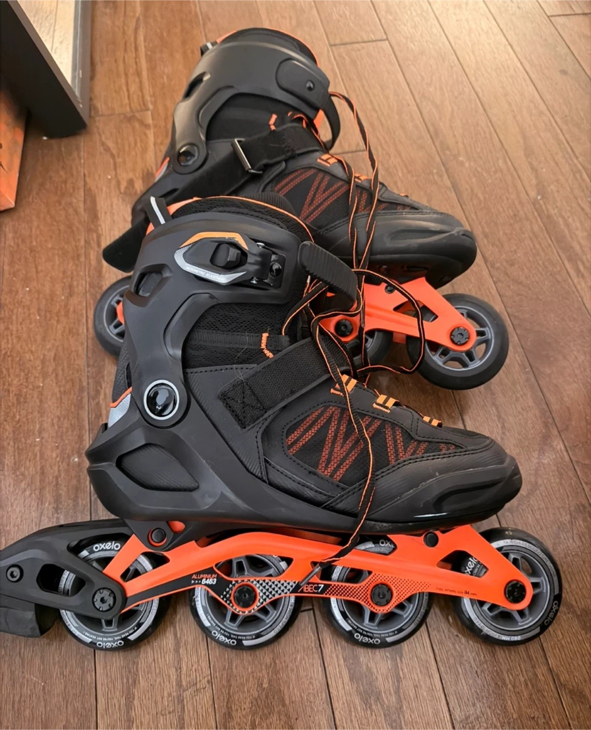 Oxelo Inline Skates Black and Orange
