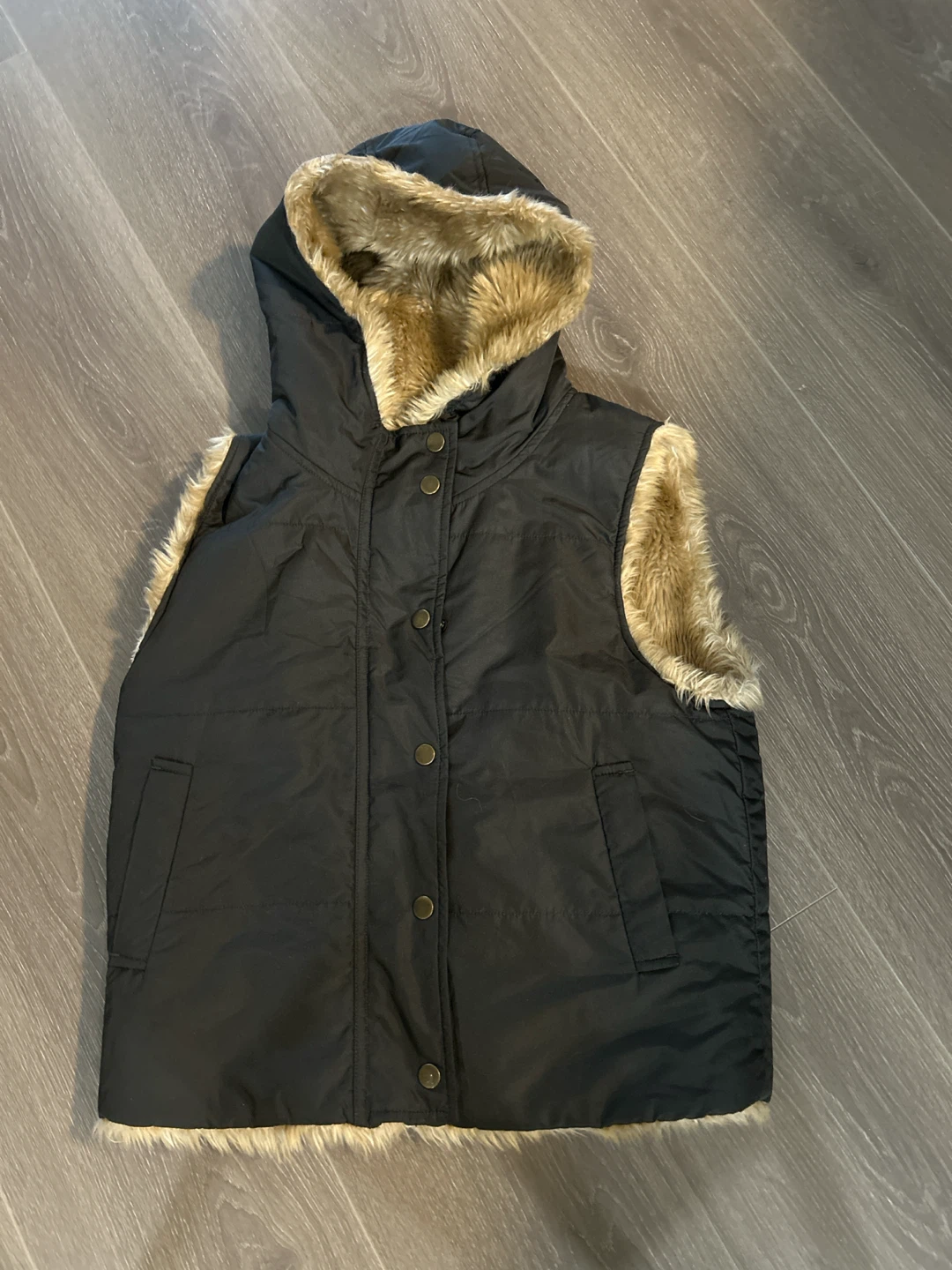 Basic Faux Fur Lined Vest