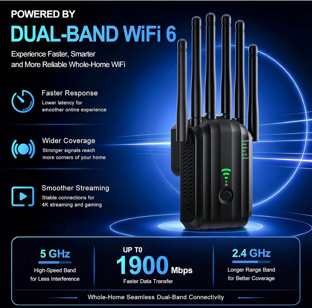 Dual-Band WiFi 6 Range Extender - photo 2