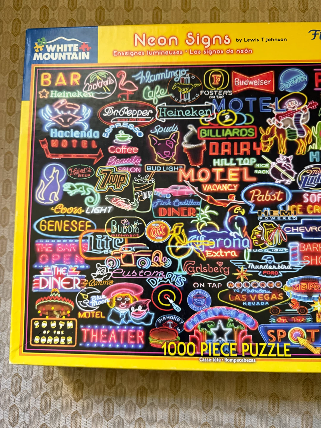 1000 piece puzzle- White Mountain ‘Neon Signs’ - photo 4
