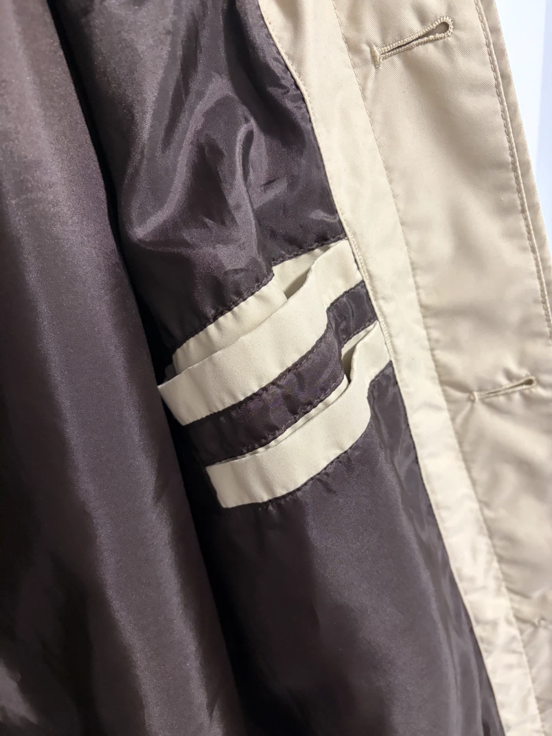 Lands' End Beige Trench Coat Size M - photo 5
