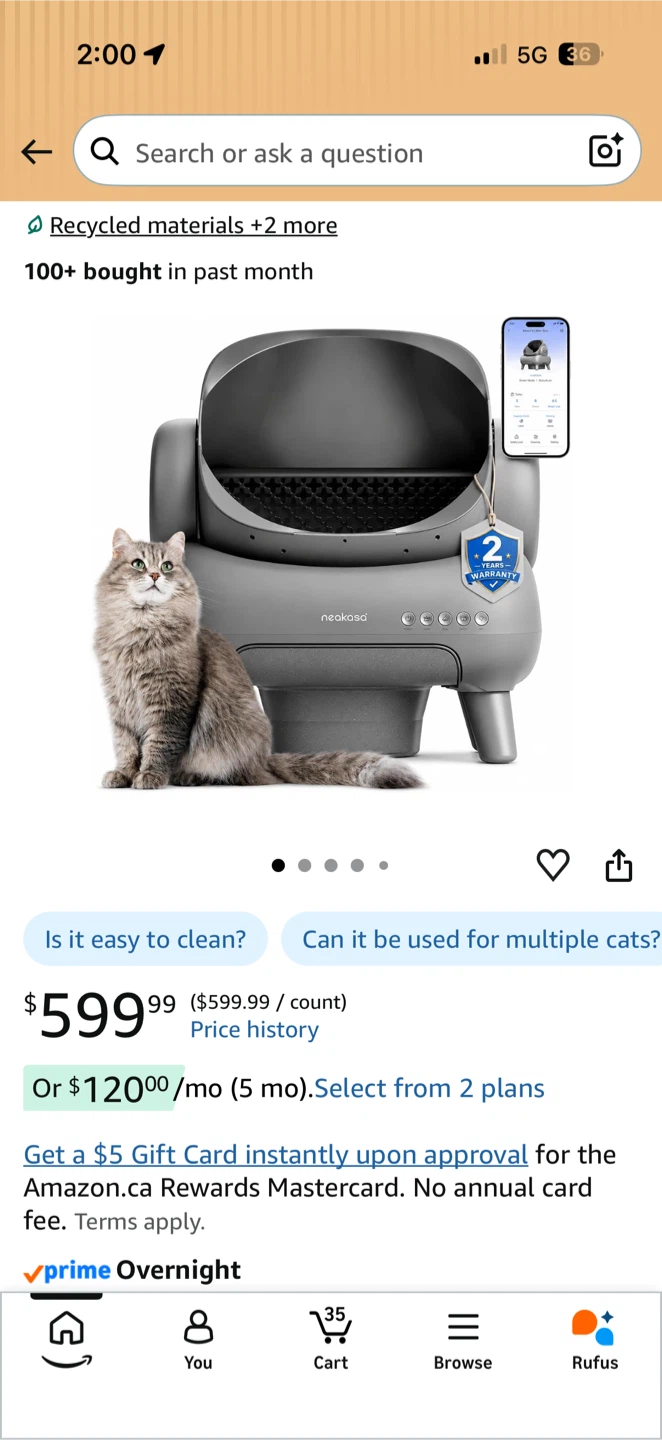 Neakasa Automatic Cat Litter Box