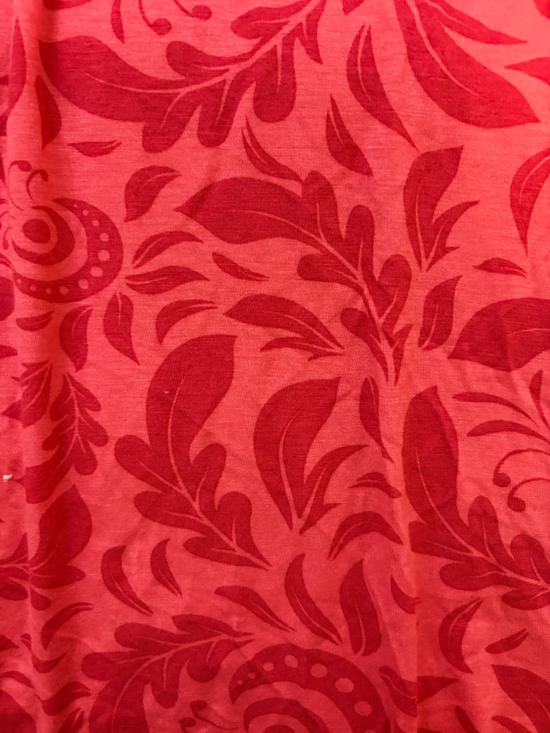 Studio 1886 Red Floral Print Top - photo 4
