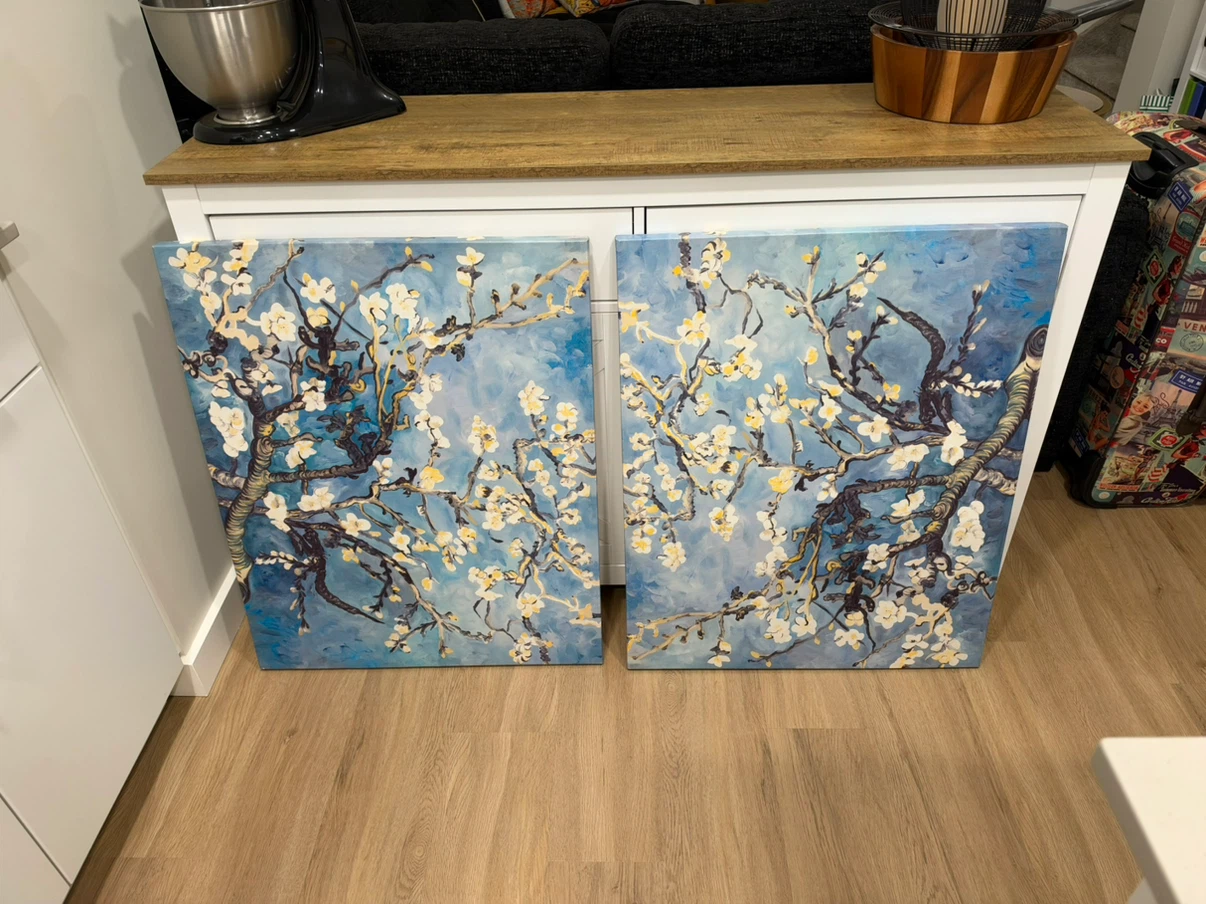 Set of 2 Almond Blossom Canvas Prints - photo 2