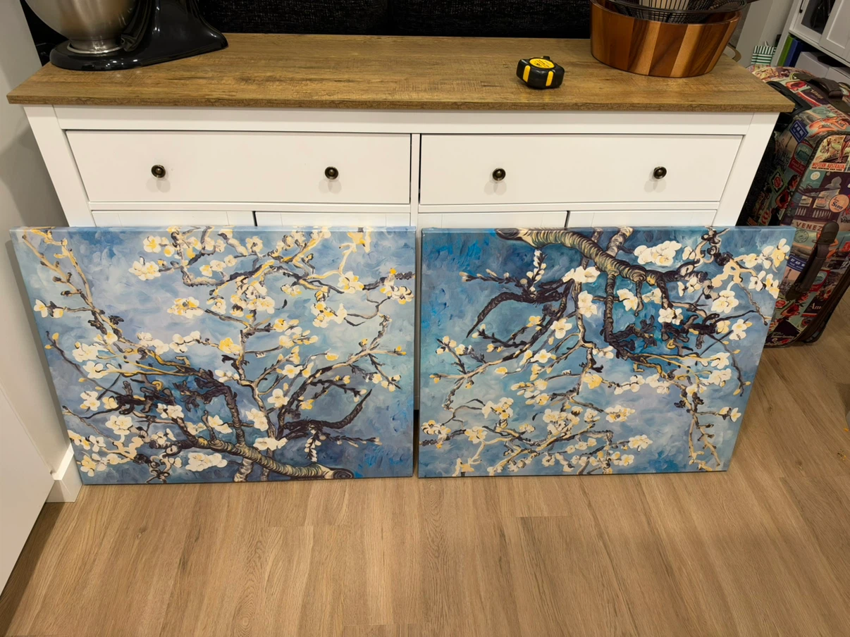 Set of 2 Almond Blossom Canvas Prints - photo 4