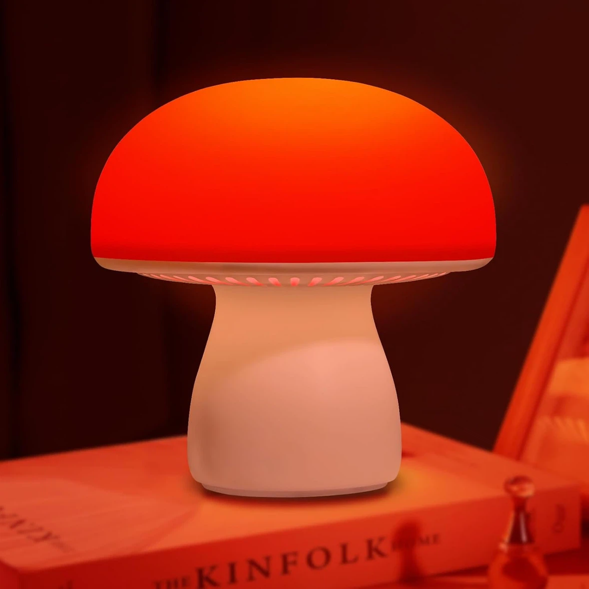 Mushroom LED Lamp Red Light