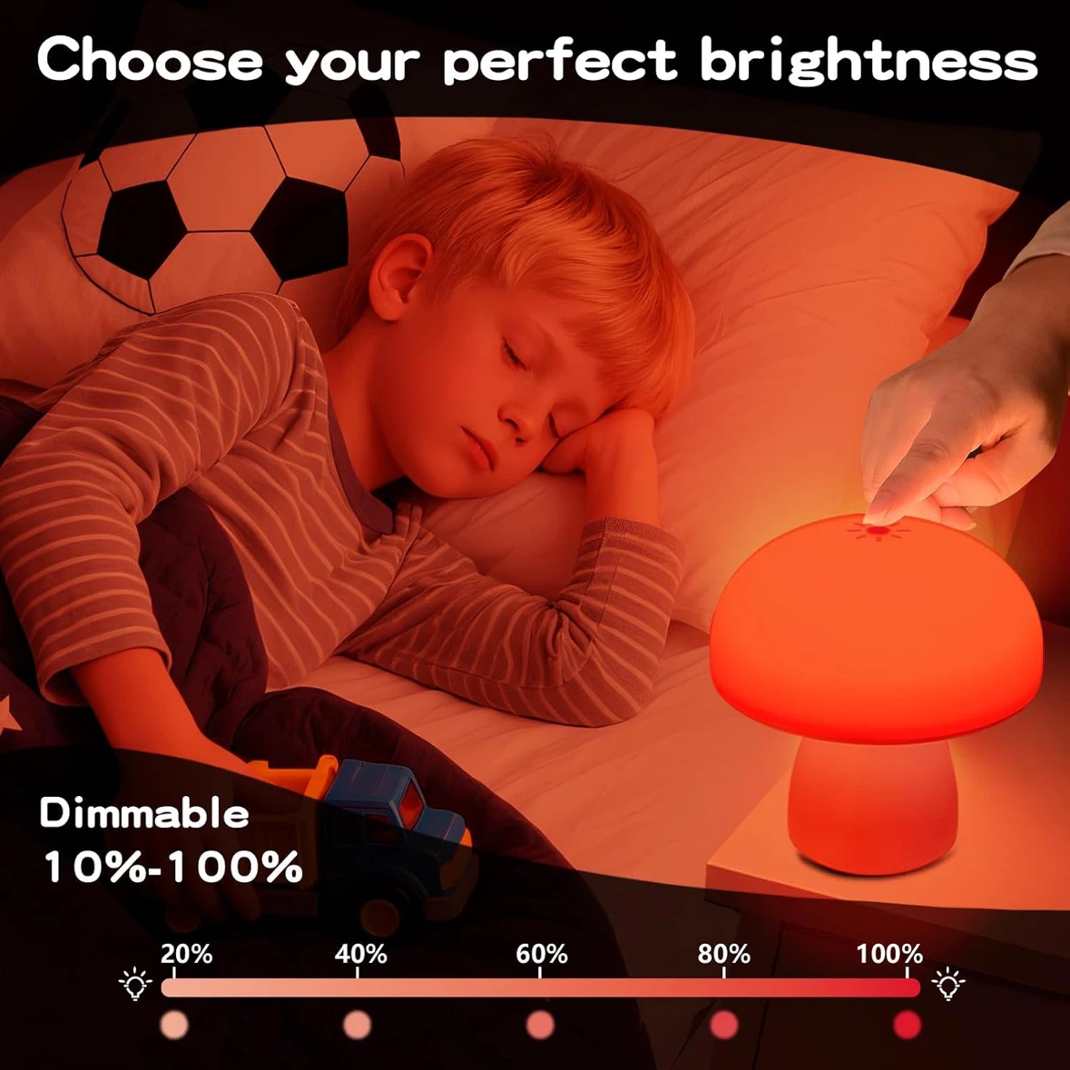 Mushroom LED Lamp Red Light - photo 4