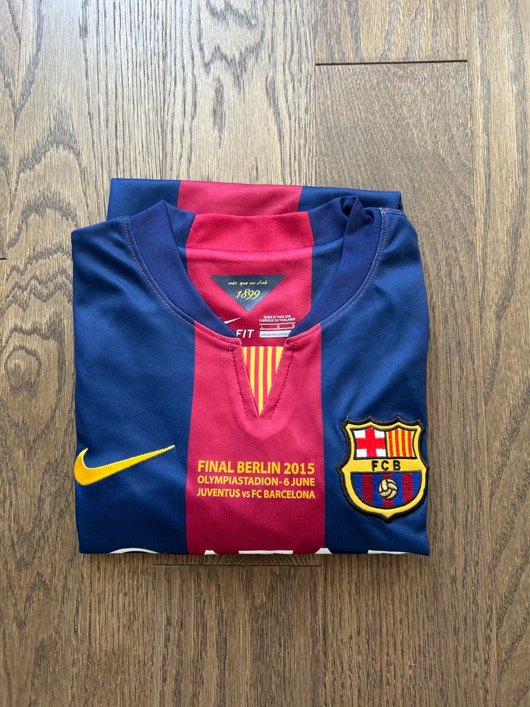 FC Barcelona 2015 Finals Champions League Messi Jersey