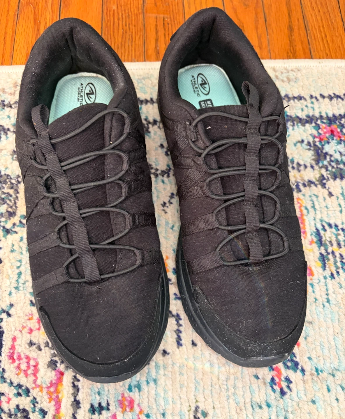 Athletic Works Black Memory Foam Sneakers Size 9
