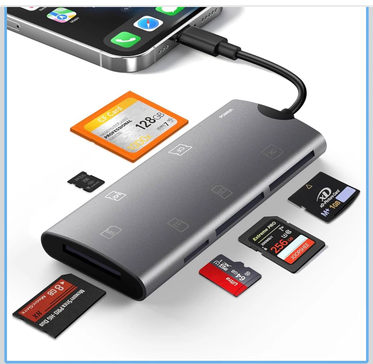 5-in-1 Memory Card Reader