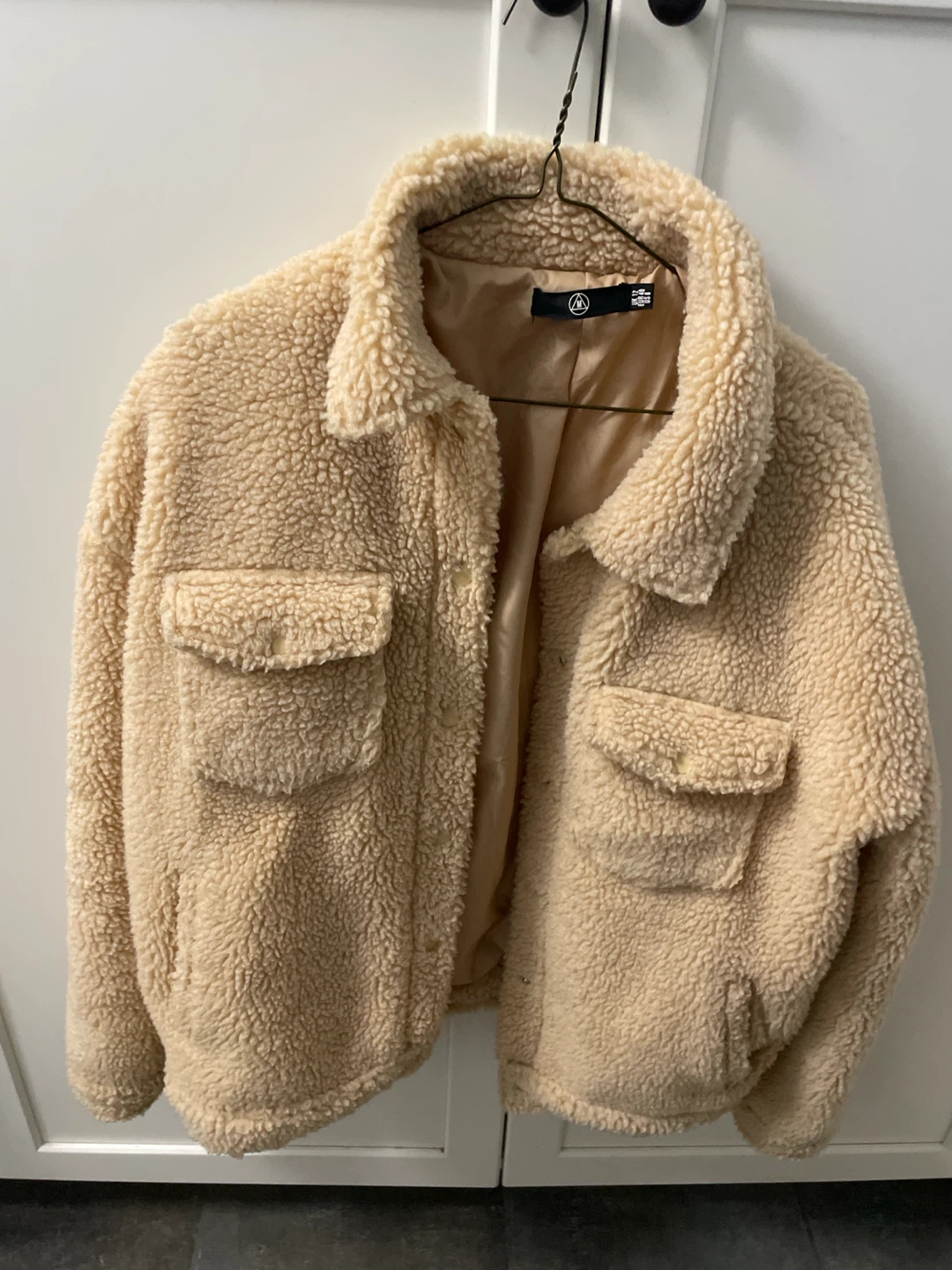 Missguided Cream Sherpa Jacket