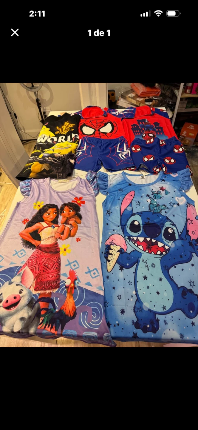 Kids Character Sleepwear and Outfits Bundle