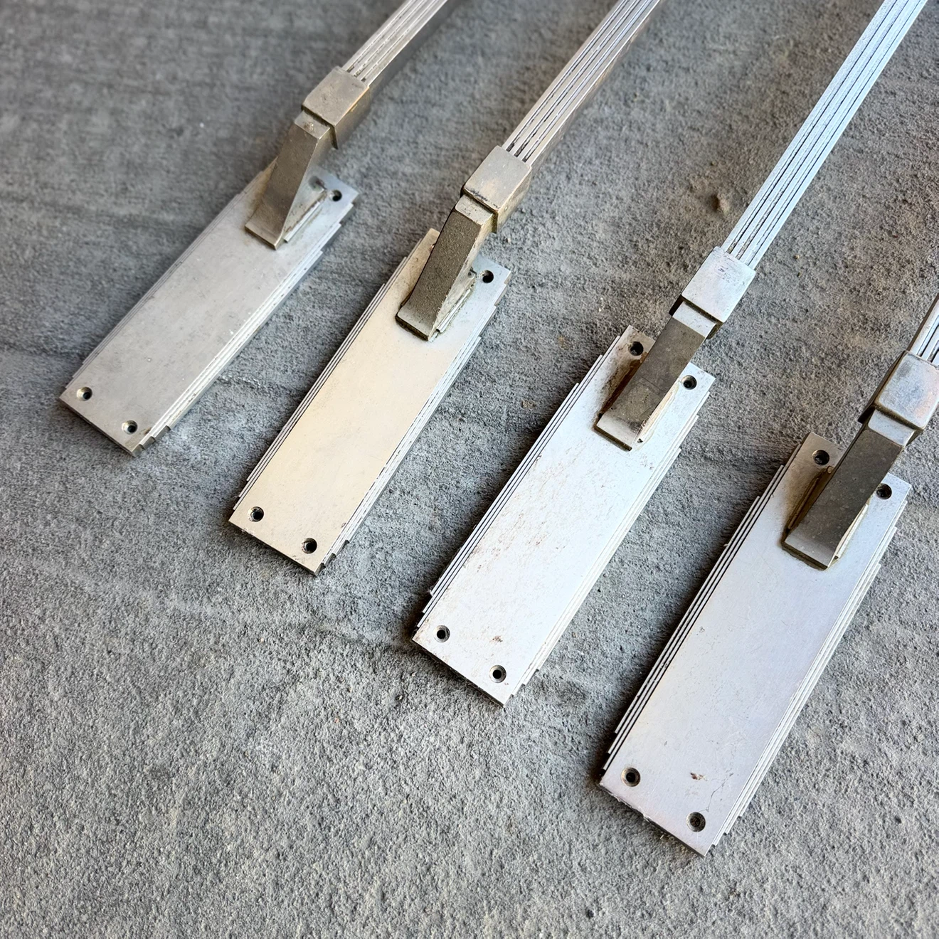 Architectural Salvage Large Art Deco Door Handles - photo 2