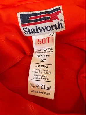 Stalworth Safety Coverall - Orange, Size 50T - photo 2