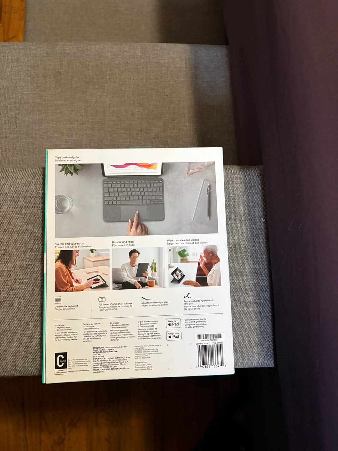Logitech Combo Touch for iPad Air 4th & 5th Gen - photo 2