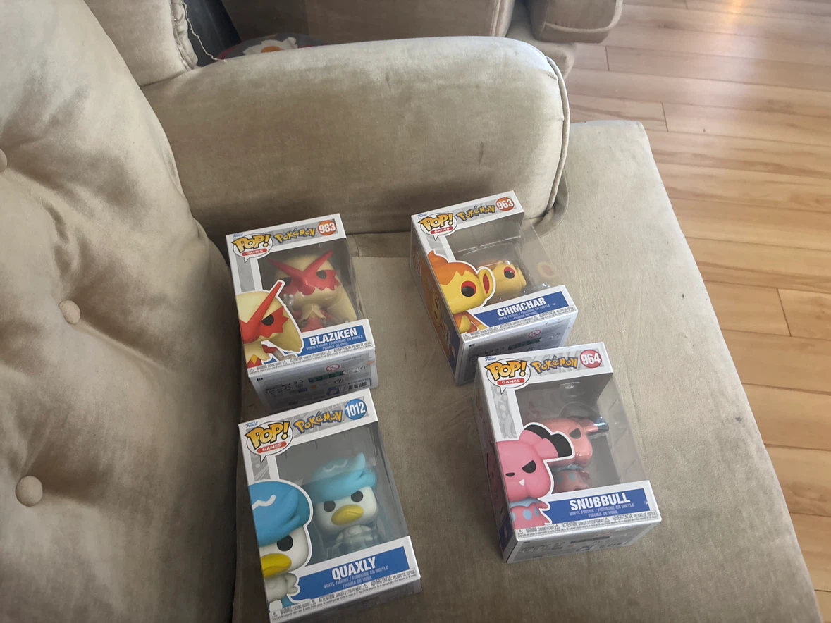 Four Funko Pop Pokemon Figures