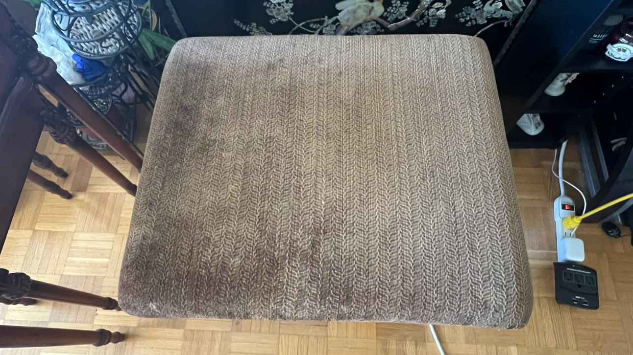 The Bombay Company Vintage Upholstered Ottoman / Footstool - photo 2