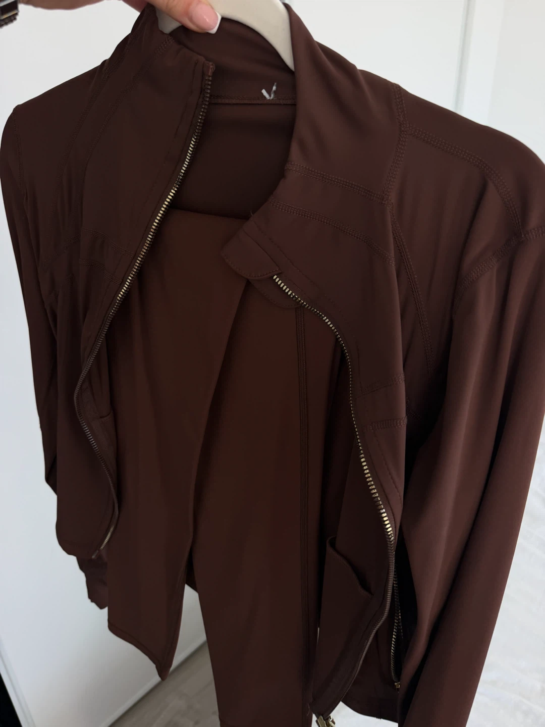 Lululemon brown zip-up jacket and leggings set - photo 3