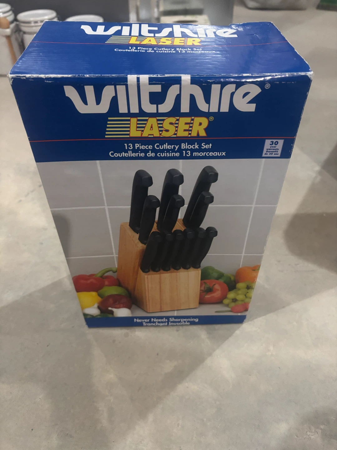 Wiltshire Laser 13-Piece Cutlery Block Set