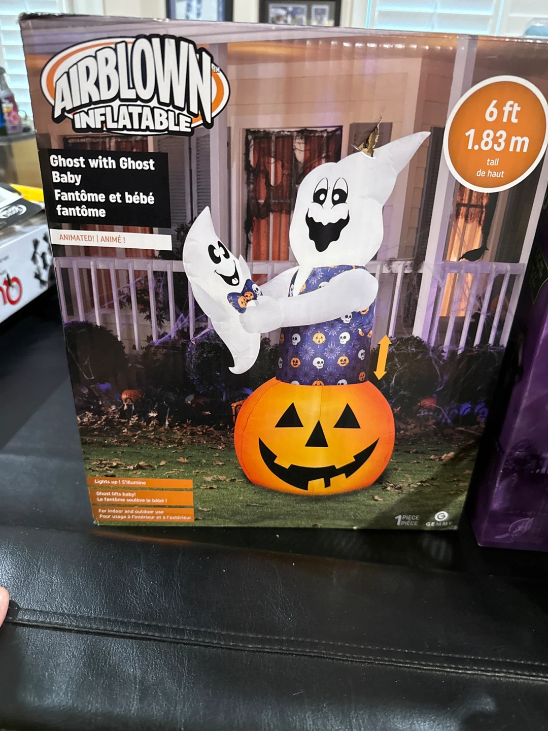 Airblown Inflatable Ghost on Pumpkin - photo 2