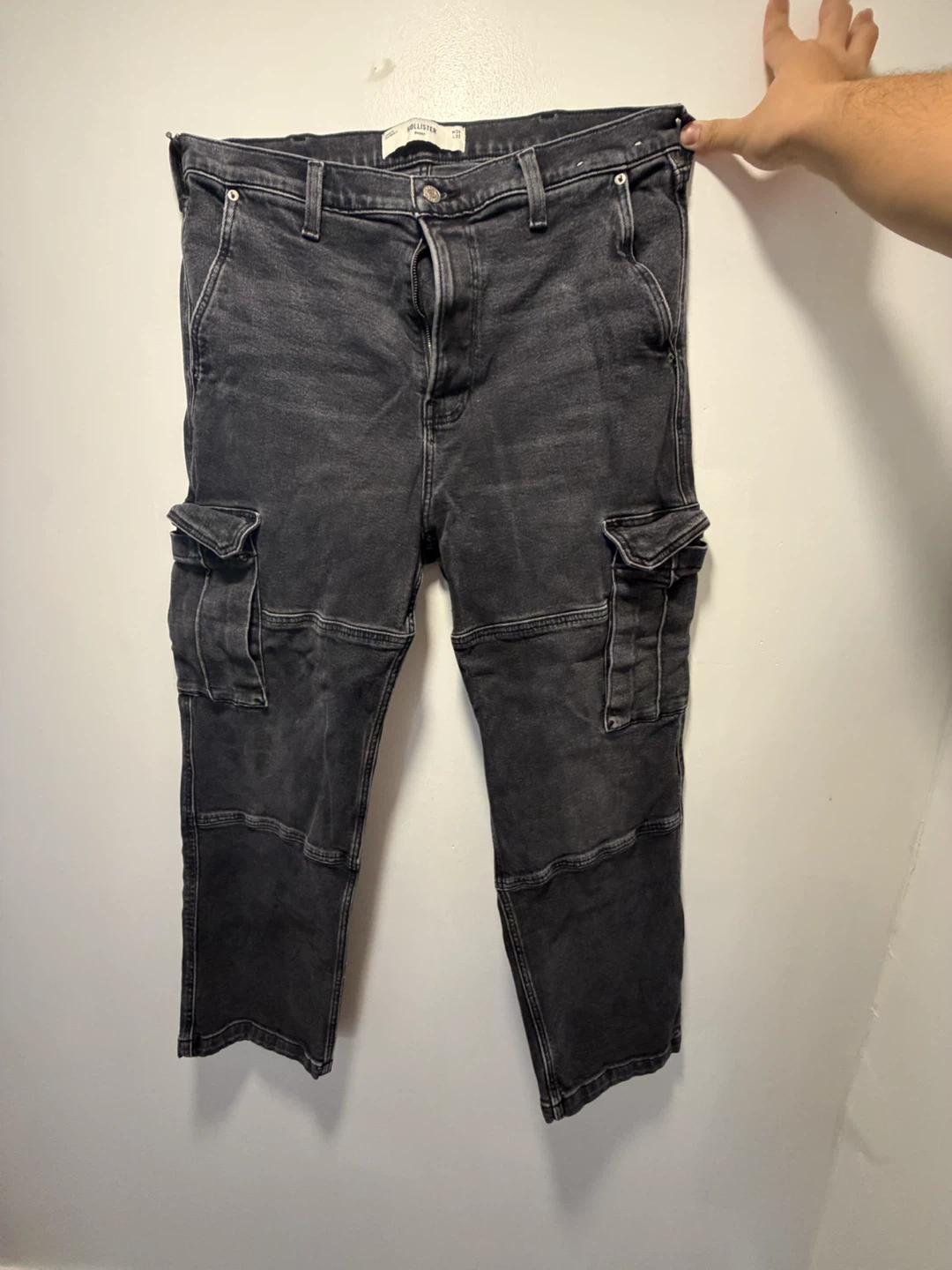 Hollister Black Cargo Jeans