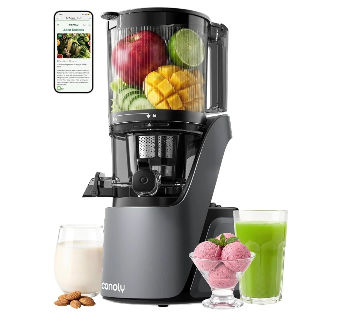 Canoly 3-IN-1 Cold Press Juicer C16