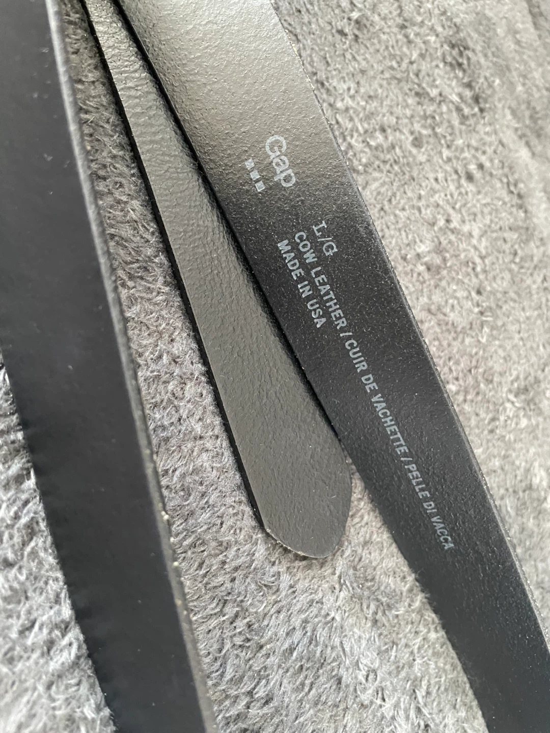 Gap Black Leather Belt L - photo 2