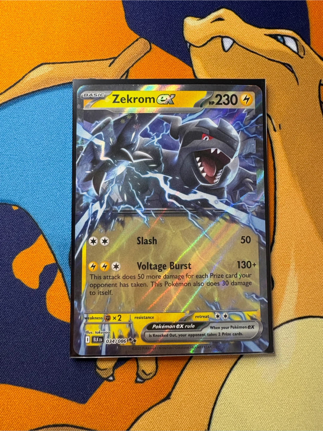 2025 Zekrom ex Pokemon Trading Card NM - photo 3